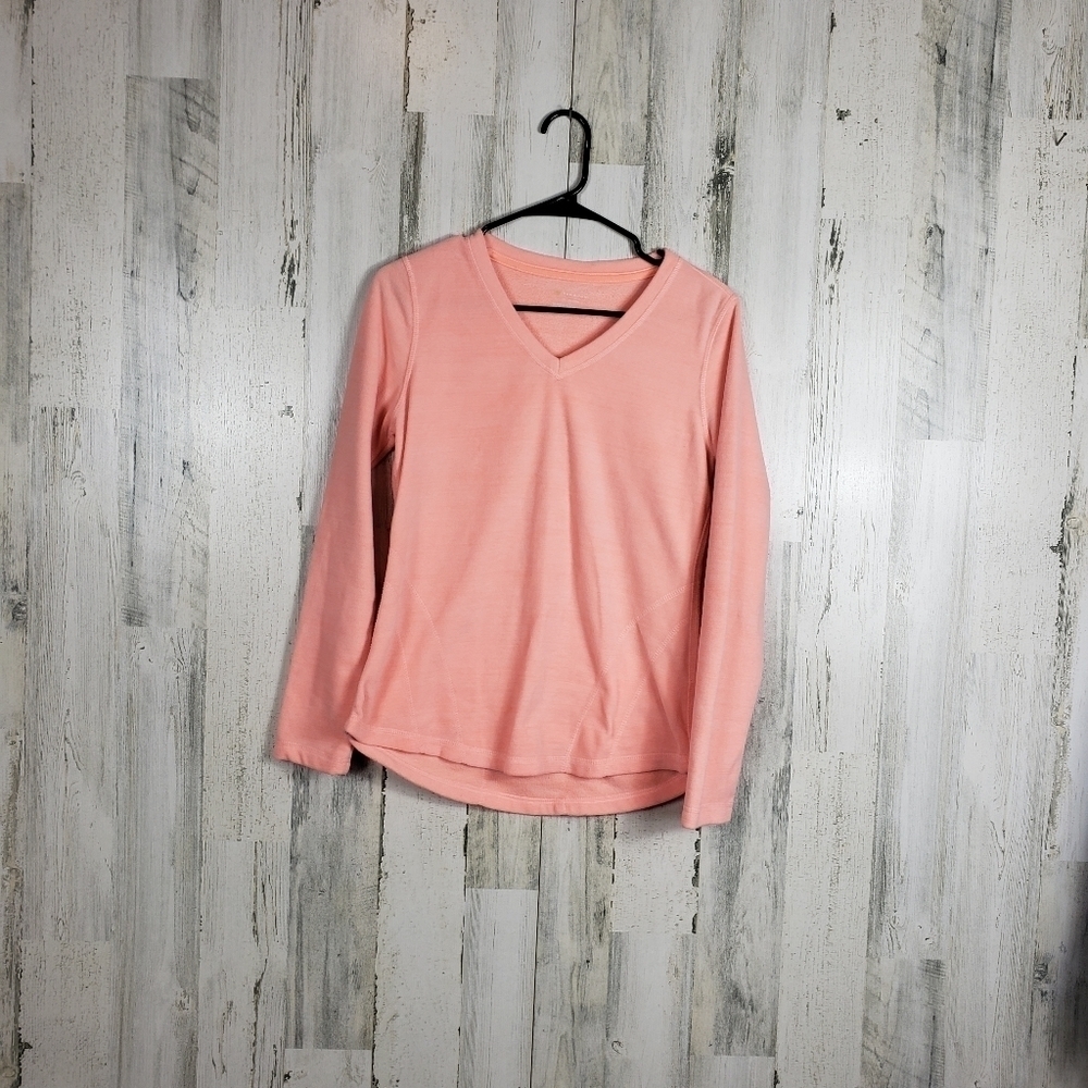 orange soft pajama sweater size small
